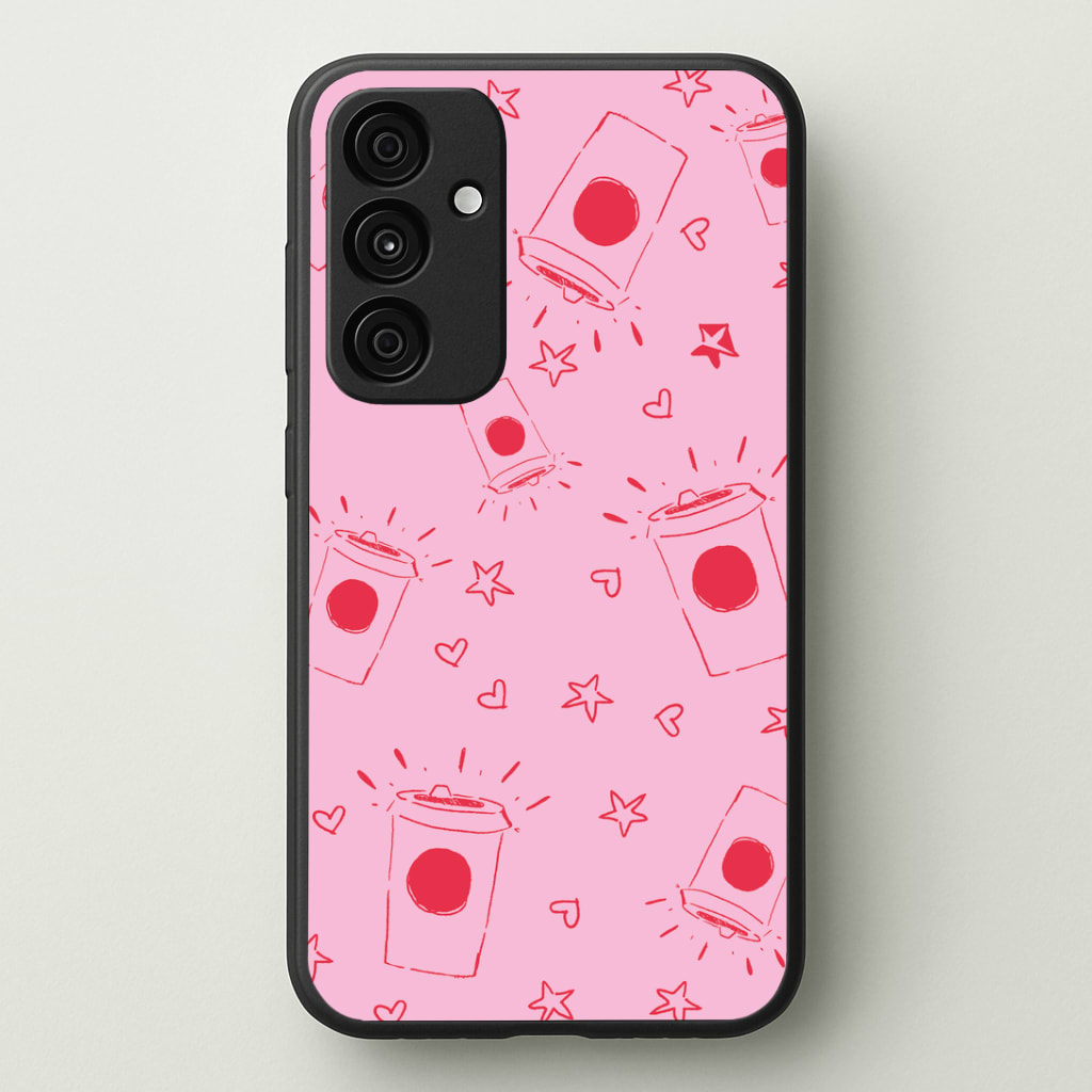 Coffee Pattern - Chamberlain Phone Case - Galaxy A35 / Standard