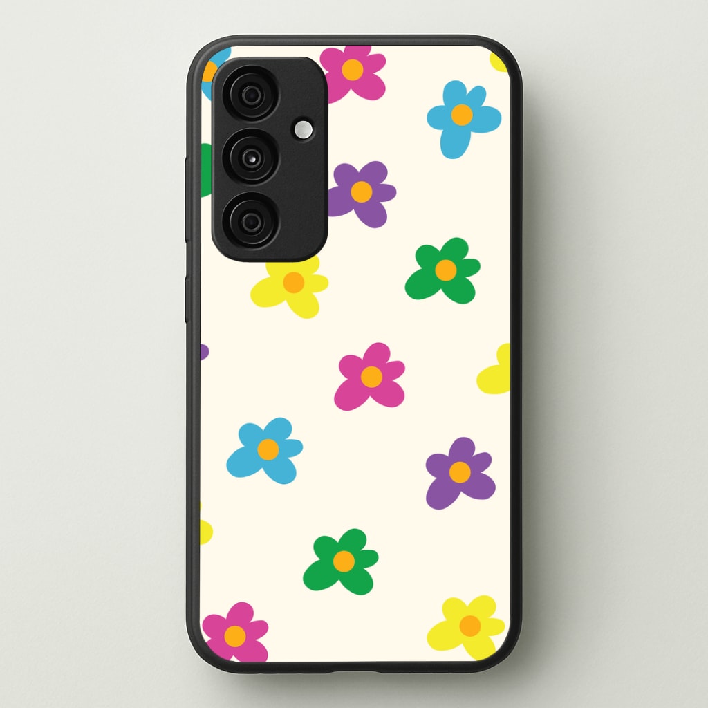 Cute Flower Pattern - Floral Phone Case - Galaxy A35 / Standard