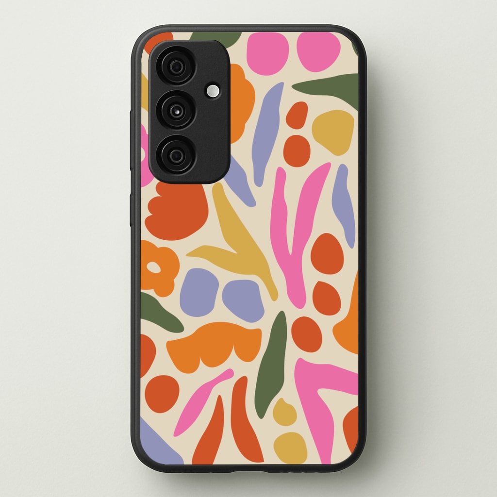 Abstract Floral Pattern - Floral Phone Case - Galaxy A35 / Standard