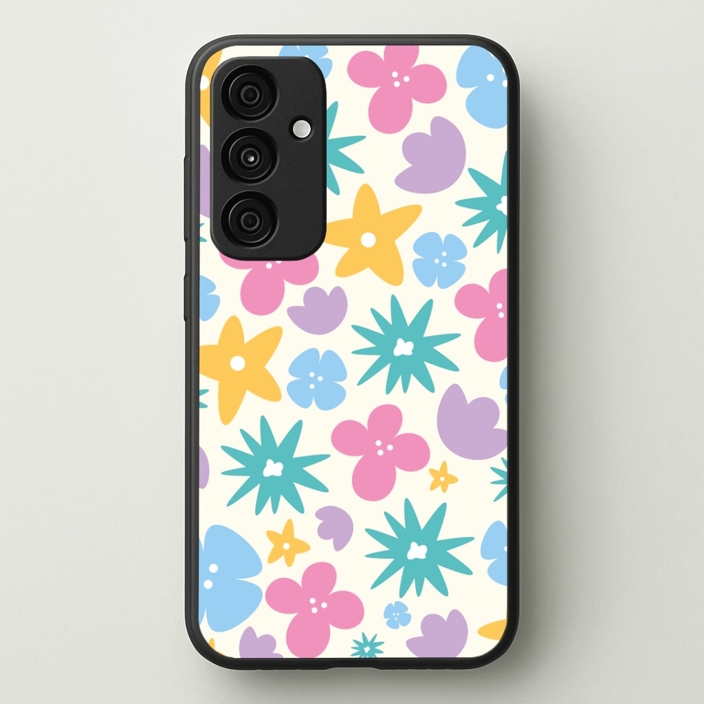 Playful Flowers - Floral Patterns Phone Case - Galaxy A35 / Standard