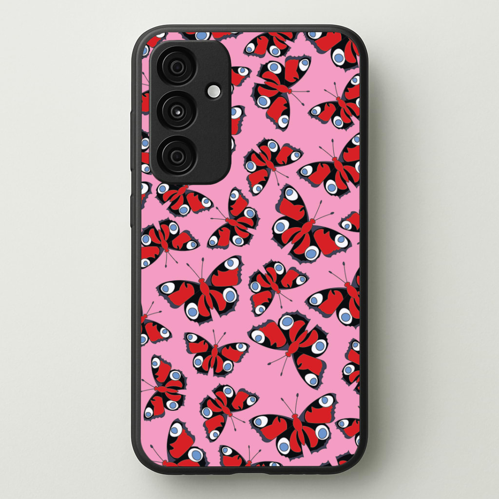 Red Butterfly - Butterfly Patterns Phone Case - Galaxy A35 / Standard
