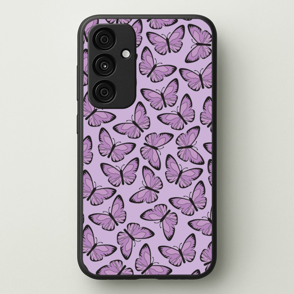 Purple Butterfly - Butterfly Patterns Phone Case - Galaxy A35 / Standard