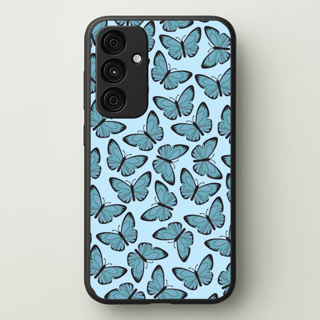 Blue Butterfly - Butterfly Patterns Phone Case - Galaxy A35 / Standard