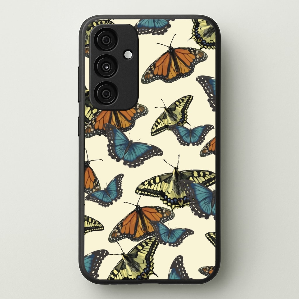Butterfly Assortment Pattern Phone Case - Galaxy A35 / Standard