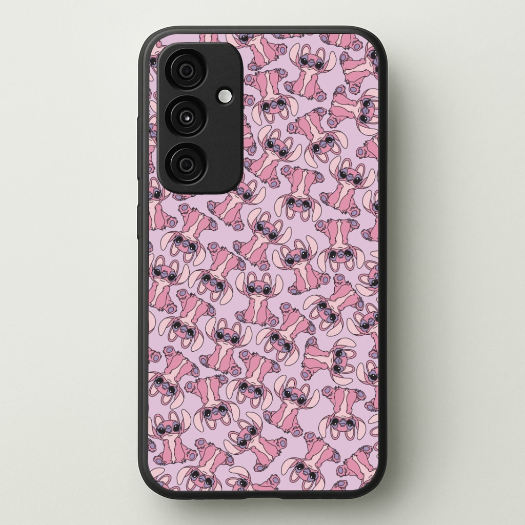 Angel Pink Alien Pattern Phone Case - Galaxy A35 / Standard
