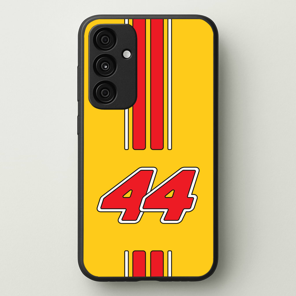 Retro Yellow And Red Hamilton Phone Case - Galaxy A35 / Standard