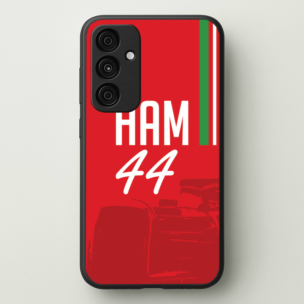 Dark Red Hamilton 44 Phone Case - Galaxy A35 / Standard
