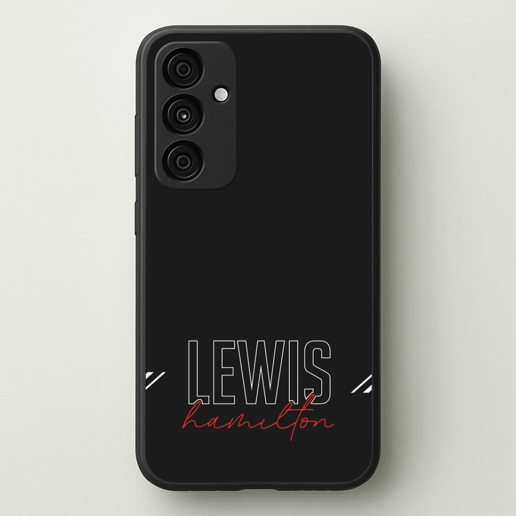 Racer Stripes Hamilton Phone Case - Galaxy A35 / Standard