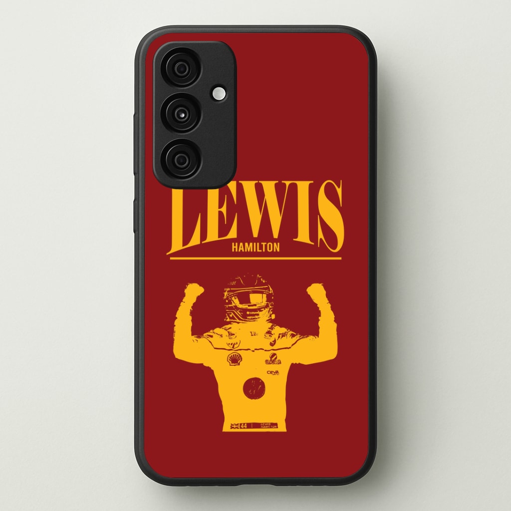 Lewis Red And Gold Phone Case - Galaxy A35 / Standard