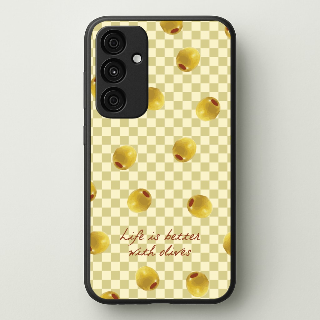 Life Is Better With Olives Phone Case - Galaxy A35 / Standard