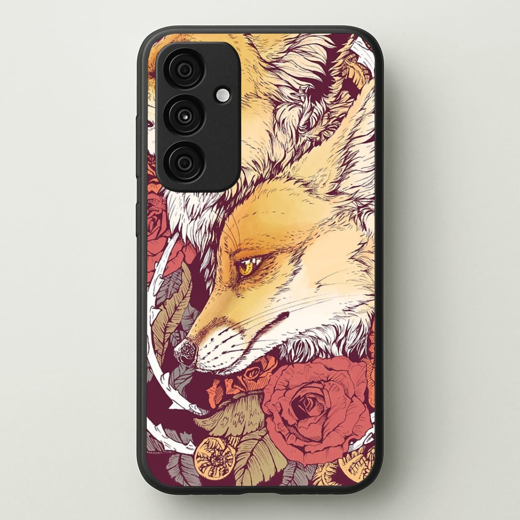 Red Fox Bloom Phone Case - Galaxy A35 / Standard