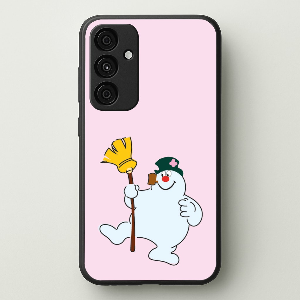Broom - Snowman Phone Case - Galaxy A35 / Standard
