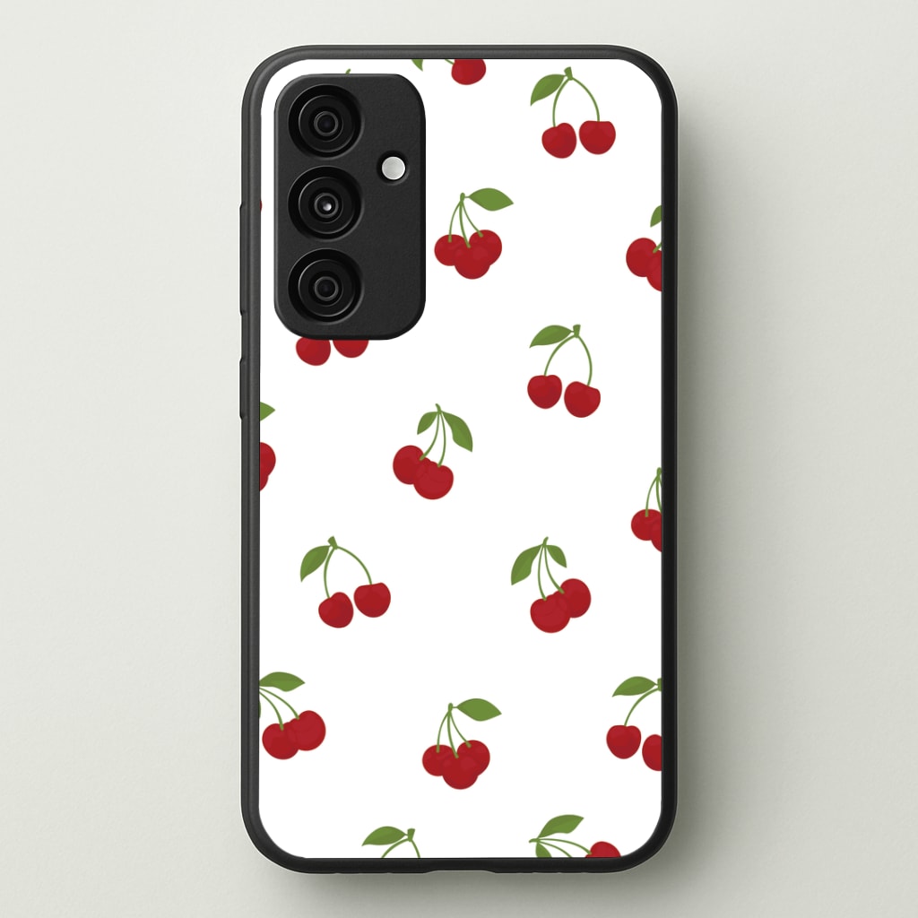Cherries - Fruit Patterns Phone Case - Galaxy A35 / Standard