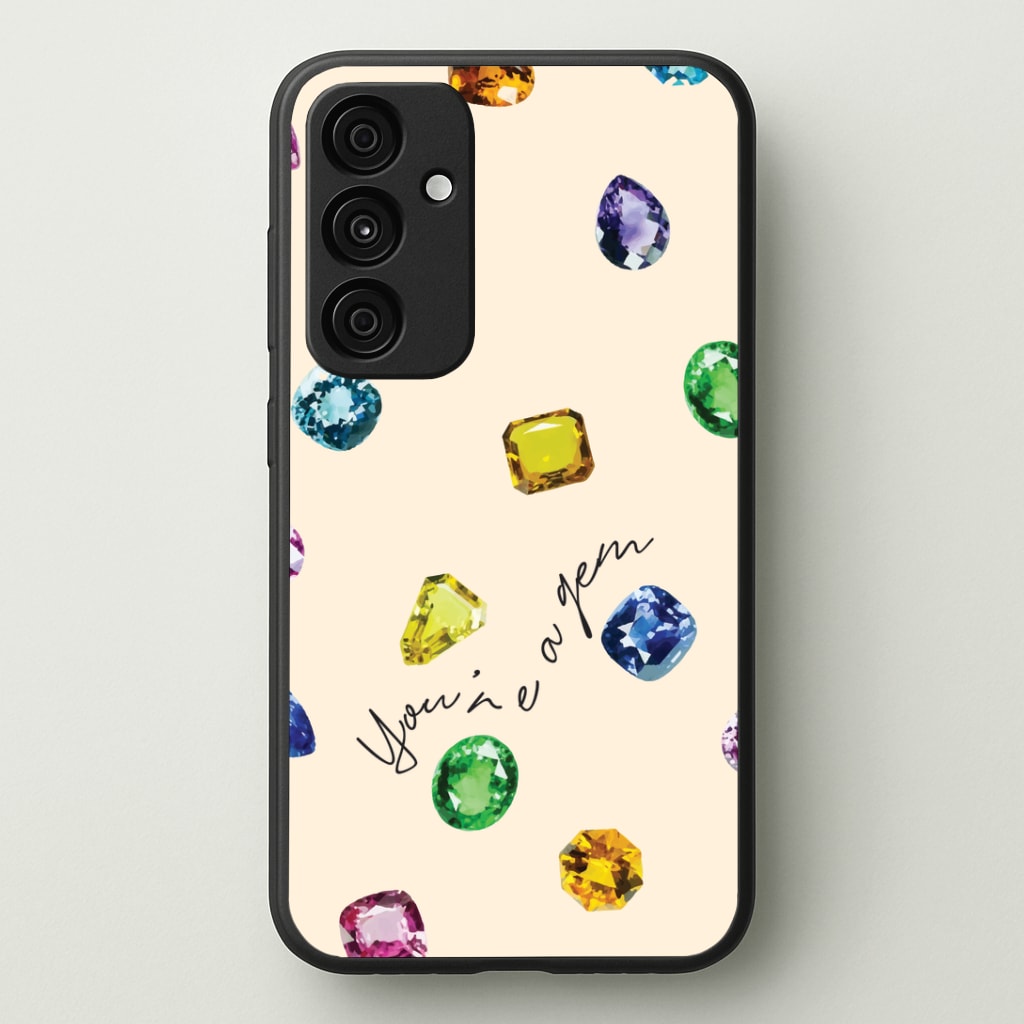 You're A Gem Pattern Phone Case - Galaxy A35 / Standard