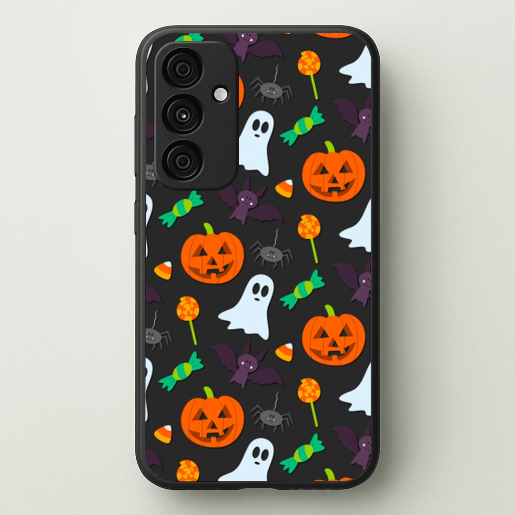 Colourful Halloween Pattern Phone Case - Galaxy A35 / Standard