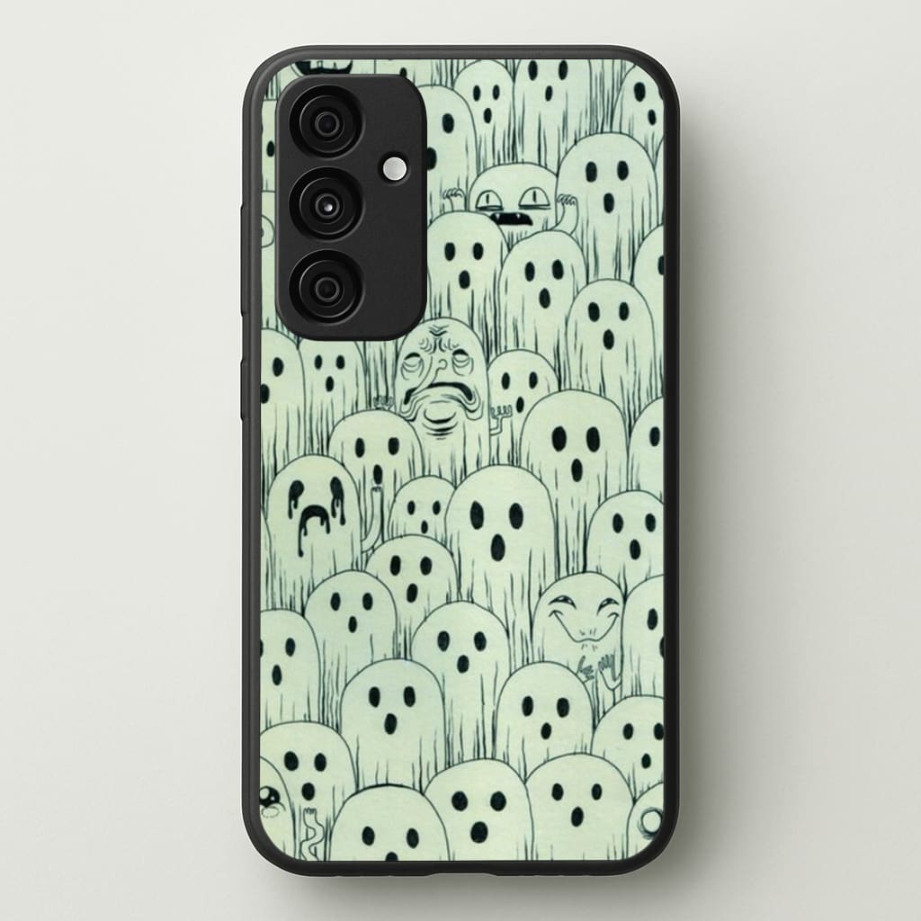 Droopy Ghost Pattern Phone Case - Galaxy A35 / Standard
