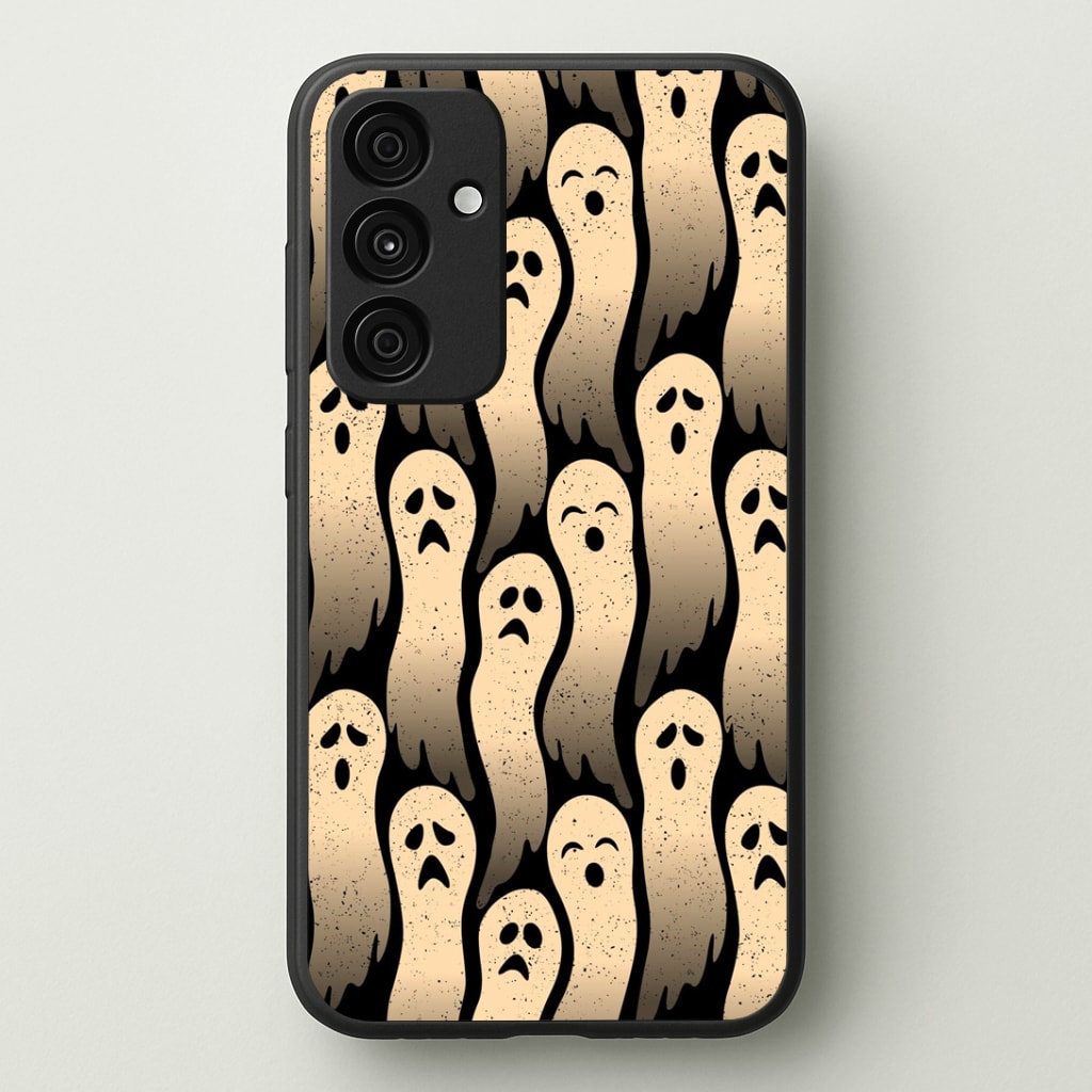 Vintage Wriggly Ghost Pattern Phone Case - Galaxy A35 / Standard