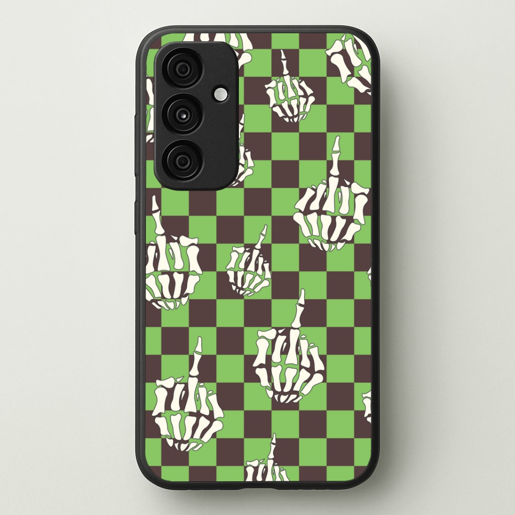 Green Middle Finger Phone Case - Galaxy A35 / Standard