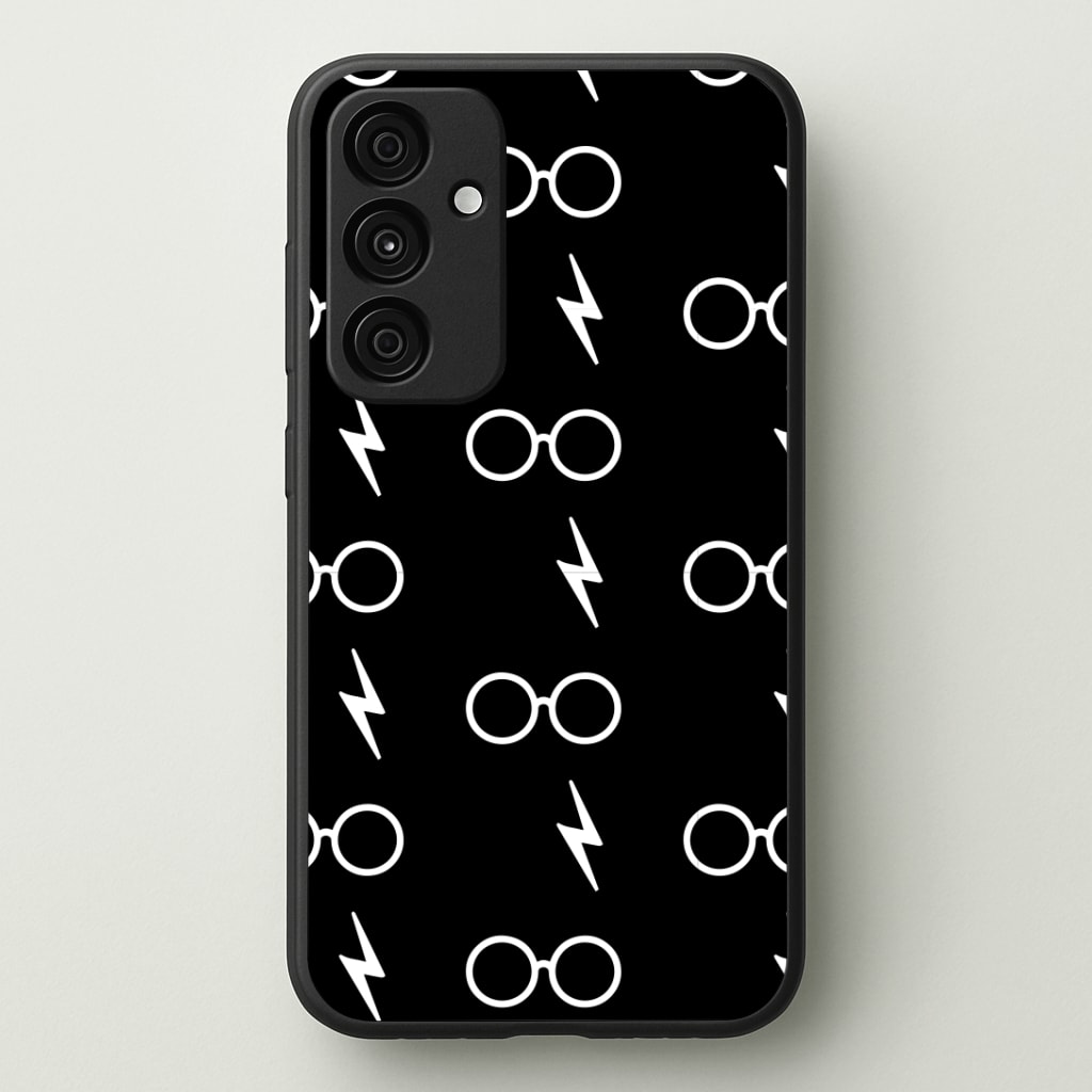 Glasses & Scar Pattern Phone Case - Galaxy A35 / Standard