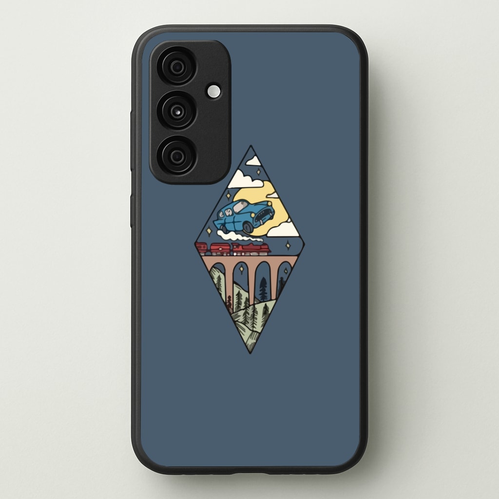 Flying Car Phone Case - Galaxy A35 / Standard