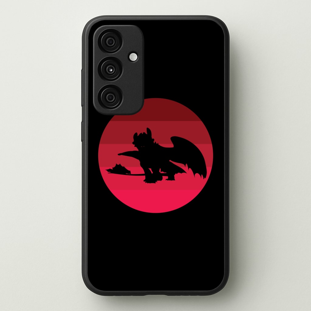 Red Sunset Dragon Phone Case - Galaxy A35 / Standard
