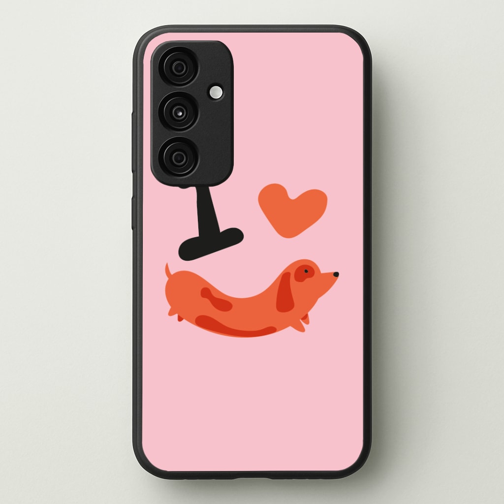 I love Dachshunds Phone Case - Galaxy A35 / Standard