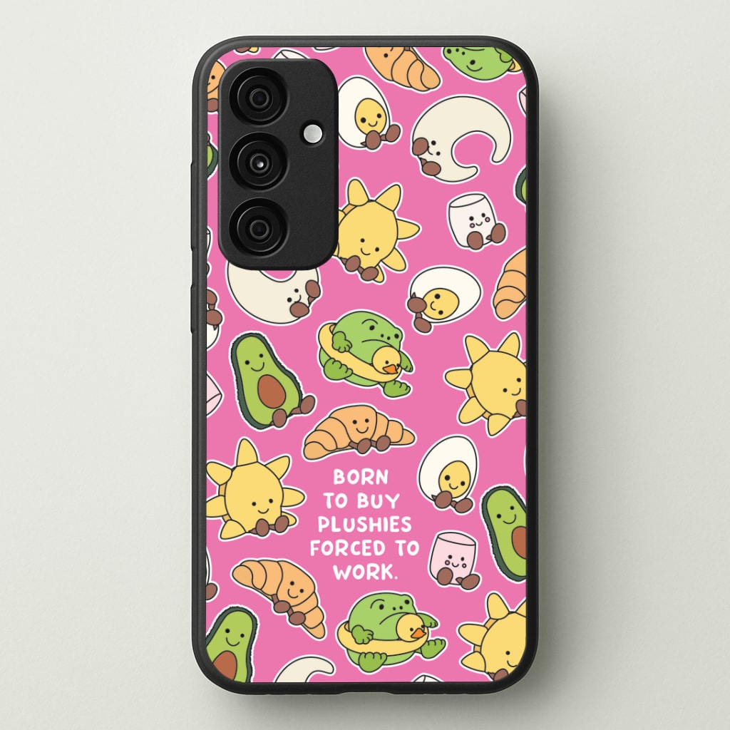 Born To Buy Plushy Phone Case - Galaxy A35 / Standard