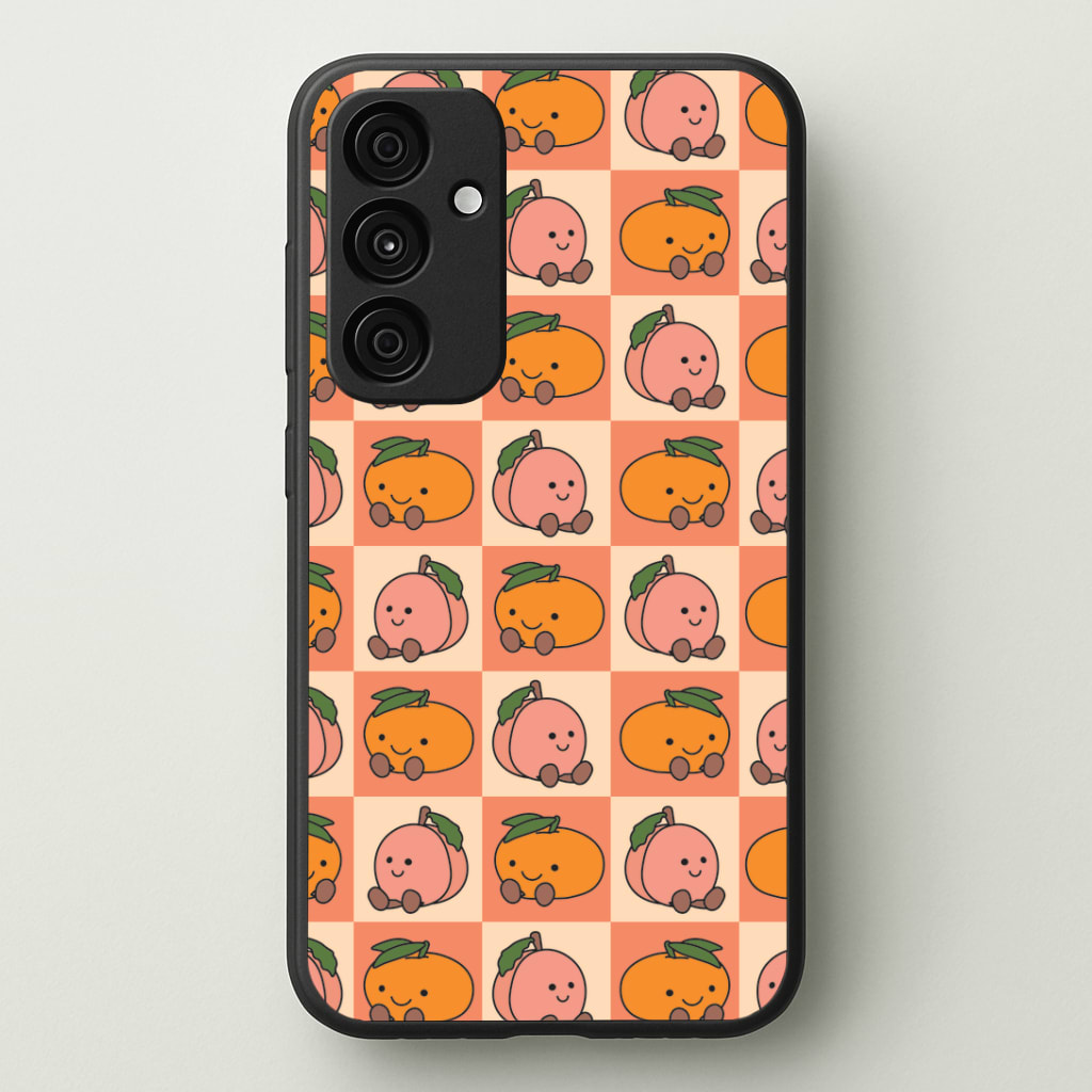 Oranges And Peaches - Plushy Phone Case - Galaxy A35 / Standard