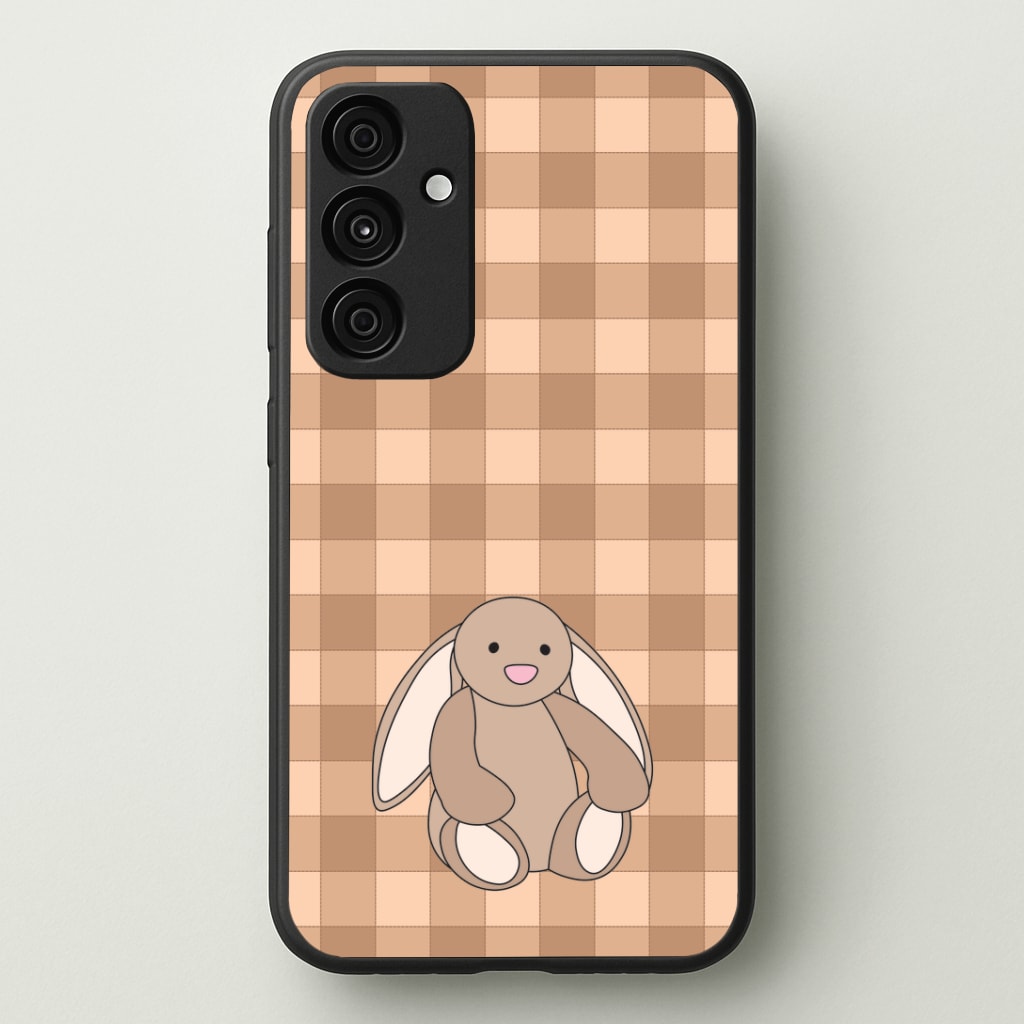 Bunny Checkered Pattern Phone Case - Galaxy A35 / Standard