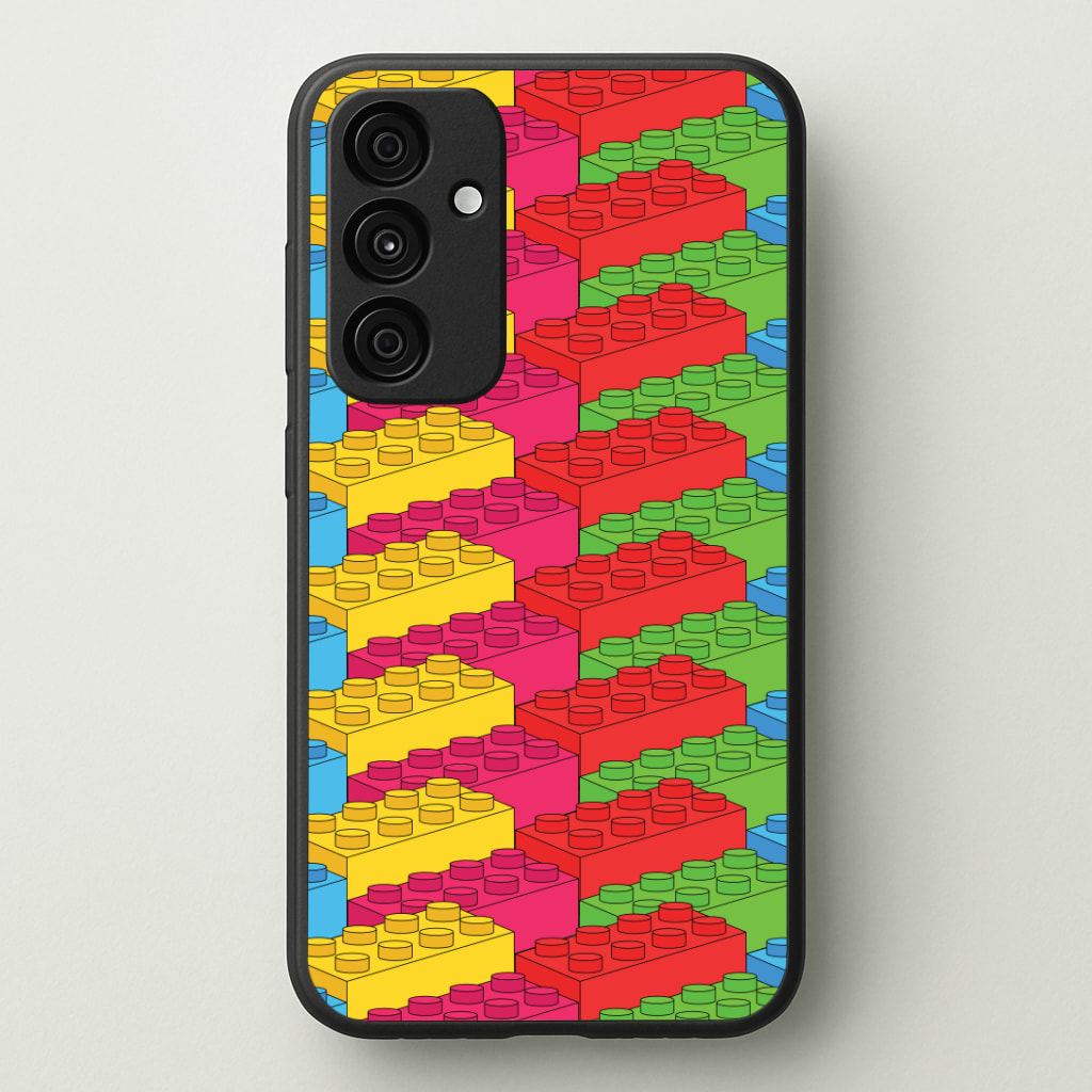 Bricks Isometric Pattern Phone Case - Galaxy A35 / Standard