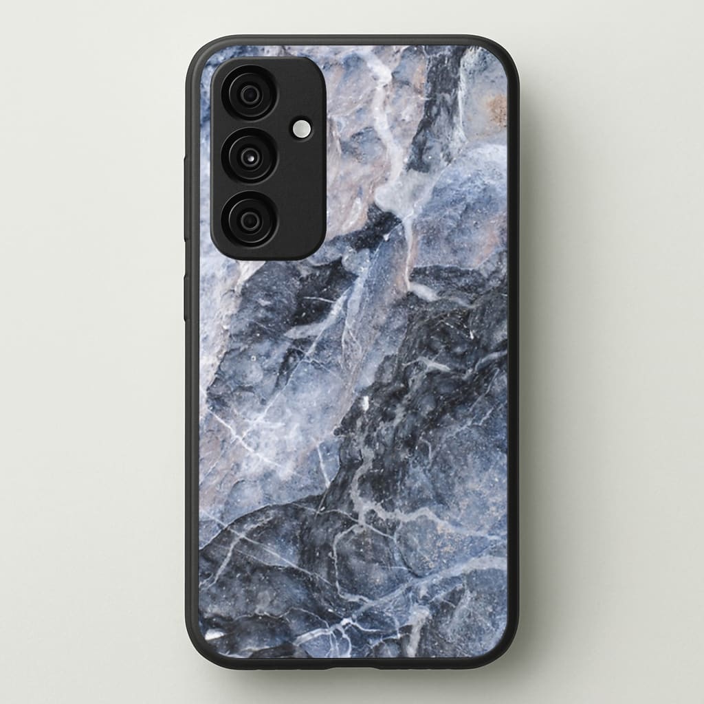 Grey and White Marble Phone Case - Galaxy A35 / Standard