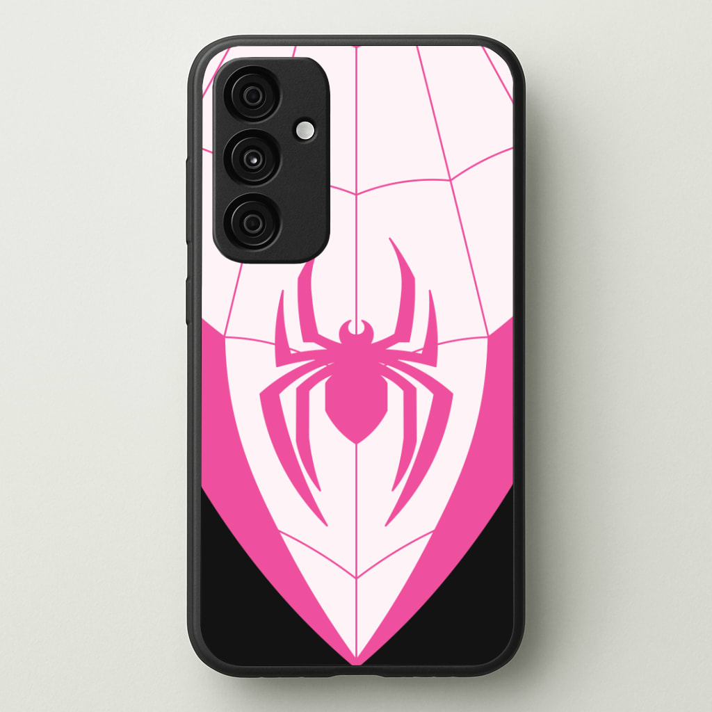 Pink And Black Spider Costume Phone Case - Galaxy A35 / Standard