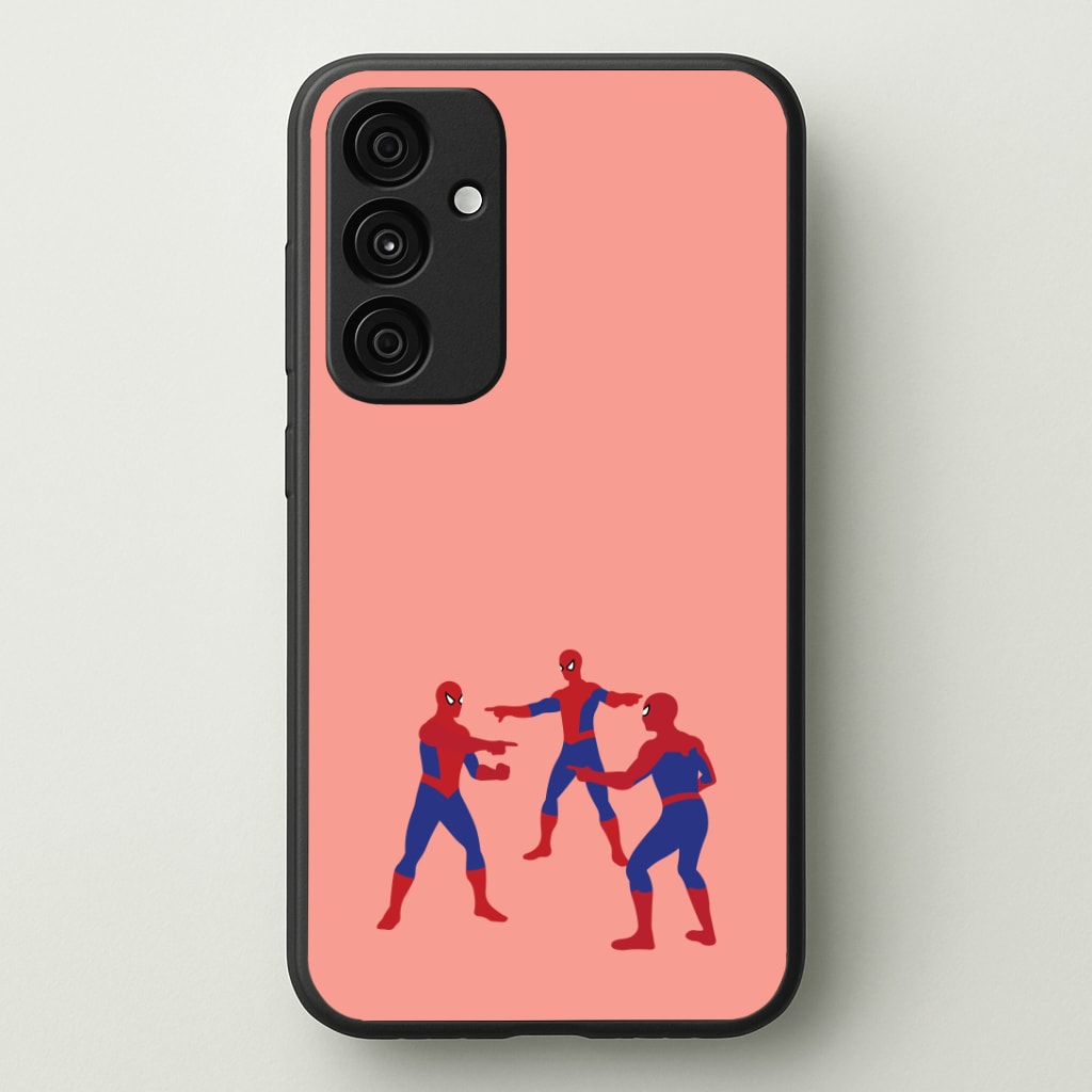Spider Hero Pointing Meme Phone Case - Galaxy A35 / Standard
