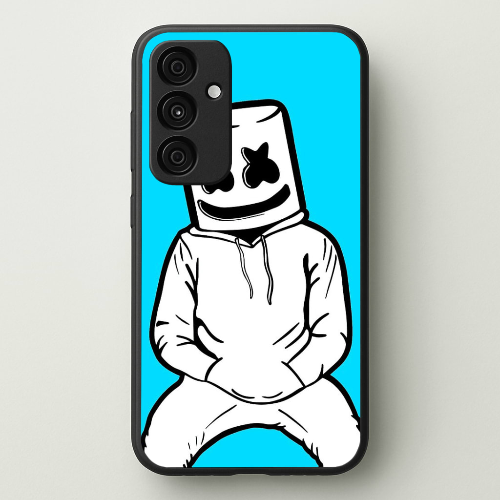 Blue White Helmet DJ Phone Case - Galaxy A35 / Standard