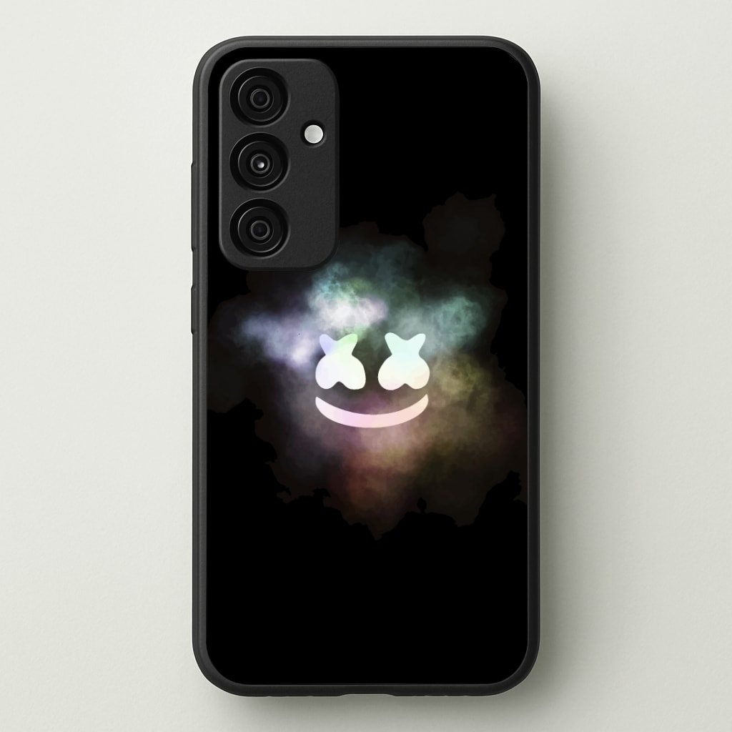 Black White Helmet DJ Smoke Phone Case - Galaxy A35 / Standard
