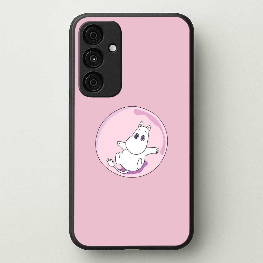 Moomin In A Pink Bubble Phone Case - Galaxy A35 / Standard