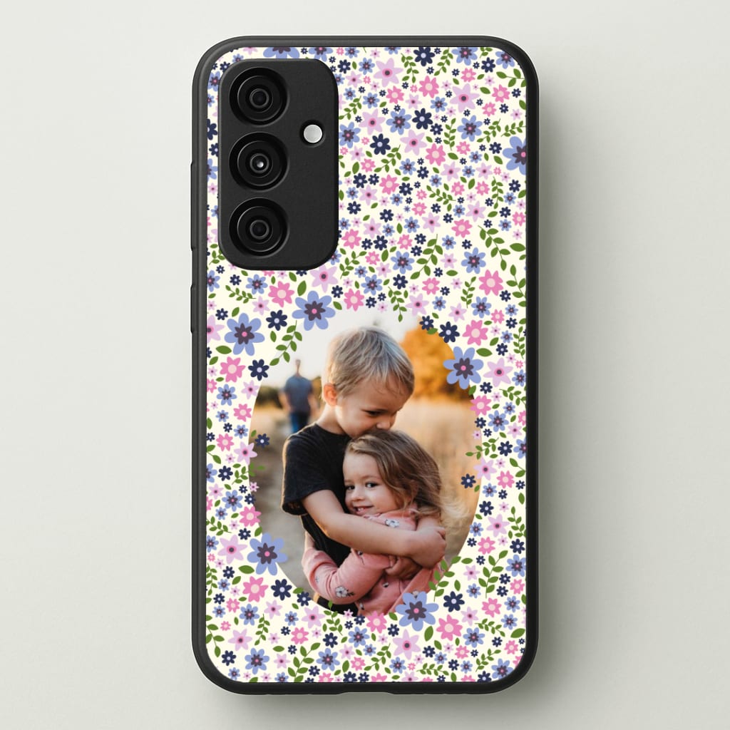 Detailed Flower Pattern - Personalised Mother's Day Phone Case - Galaxy A35 / Standard