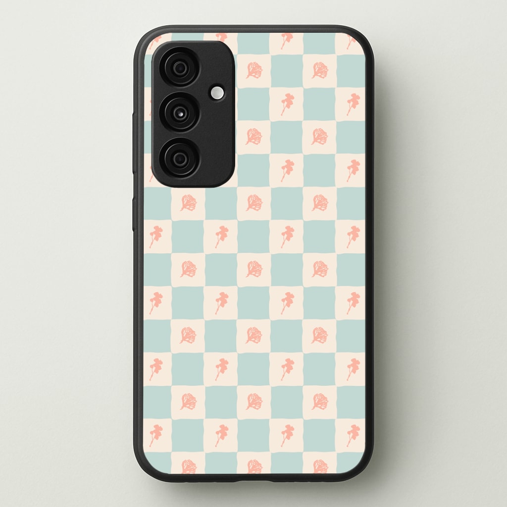 Patchwork Floral Pattern Phone Case - Galaxy A35 / Standard