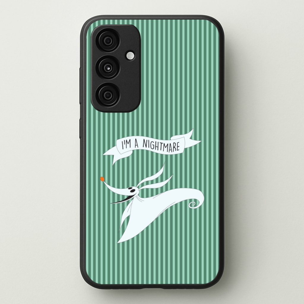 Stripey I'm A Nightmare Phone Case - Galaxy A35 / Standard