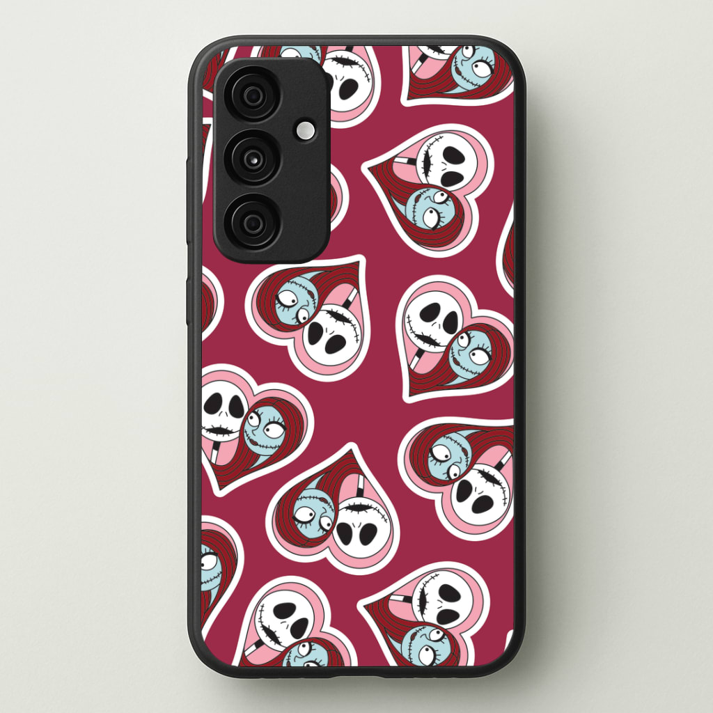 J And S Heart Pattern Phone Case - Galaxy A35 / Standard