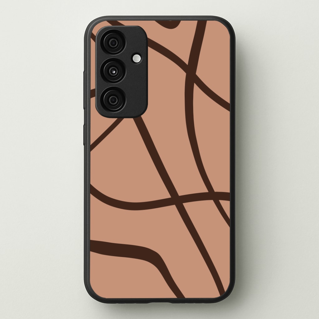 Lined Abstract Nude Phone Case - Galaxy A35 / Standard
