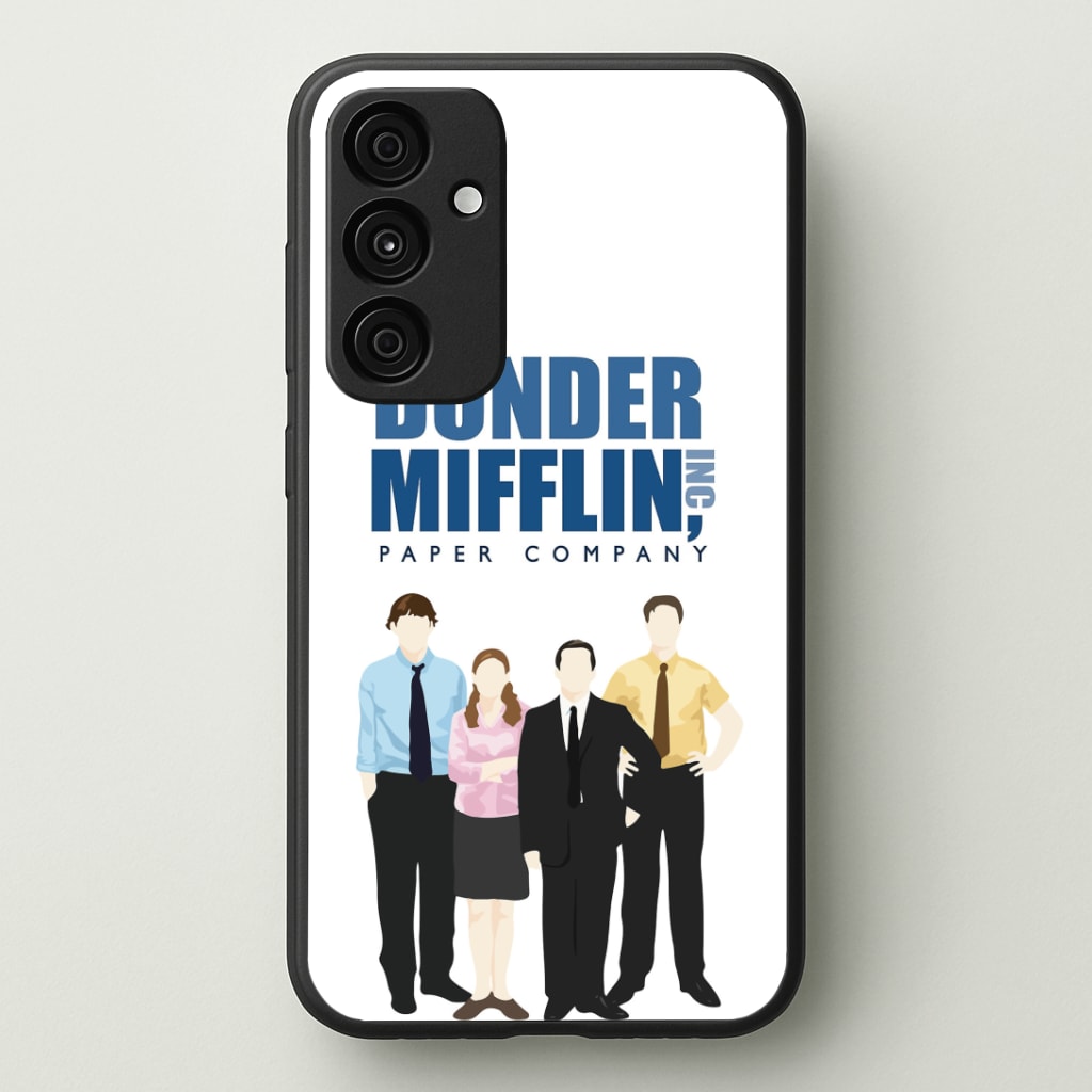 Office Cartoon - Dunder Mifflin Phone Case - Galaxy A35 / Standard