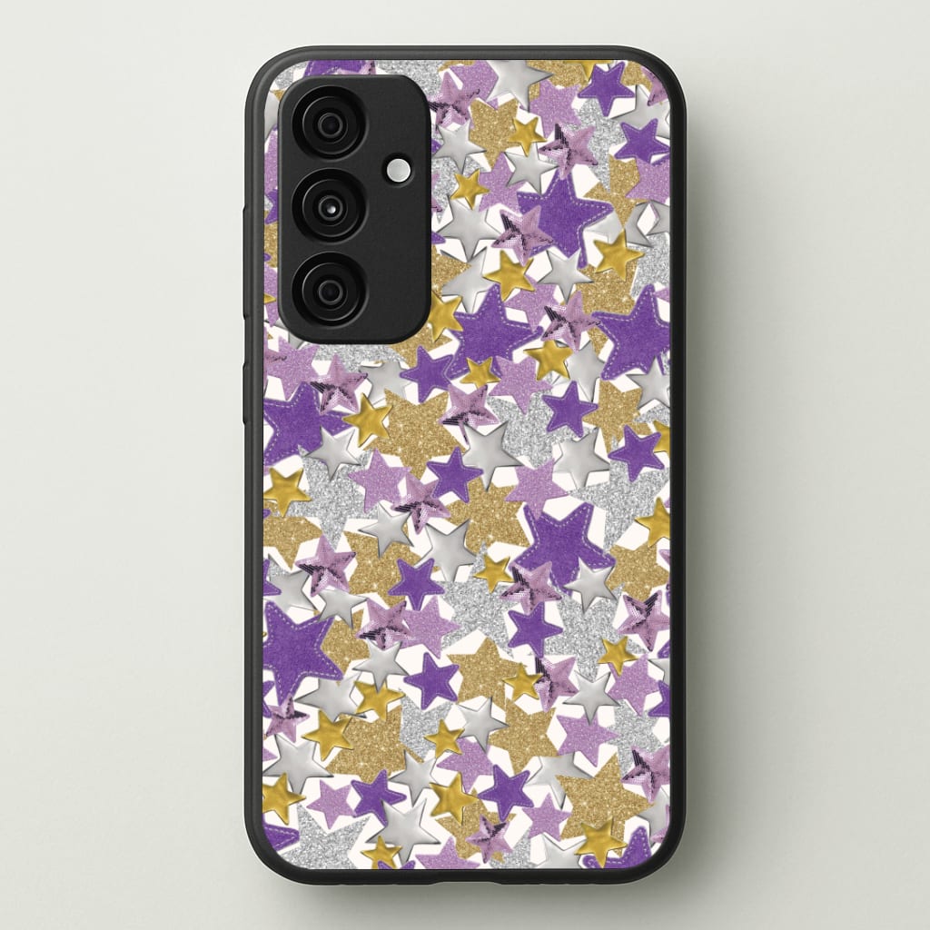 Mauve Stars Collage  Phone Case - Galaxy A35 / Standard