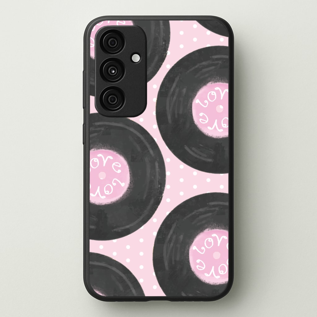 Thrifted Vinyl Polka Pattern Phone Case - Galaxy A35 / Standard