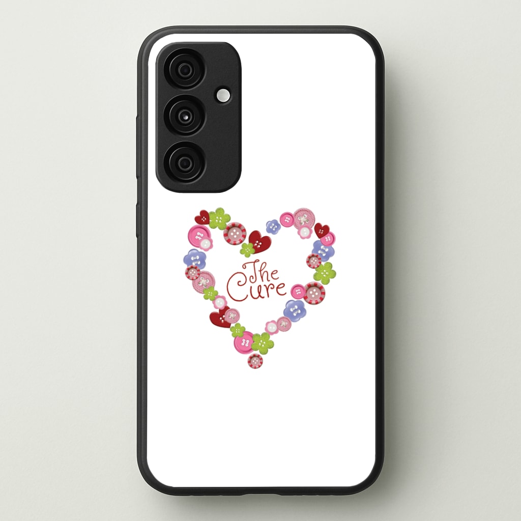Button Heart Phone Case - Galaxy A35 / Standard