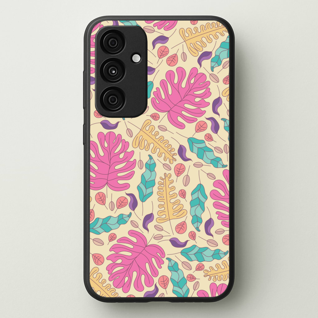 Multi Coloured Leaves - Foliage Phone Case - Galaxy A35 / Standard