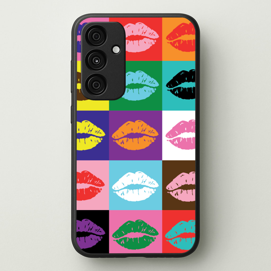 Lips Collage - Pride Phone Case - Galaxy A35 / Standard