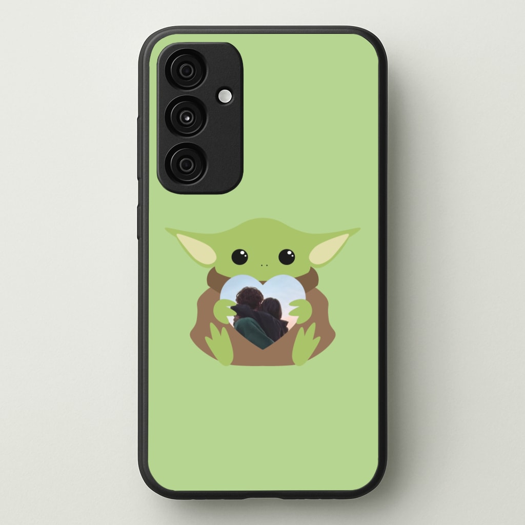 Baby Yoda - Personalised Couples Phone Case - Galaxy A35 / Standard