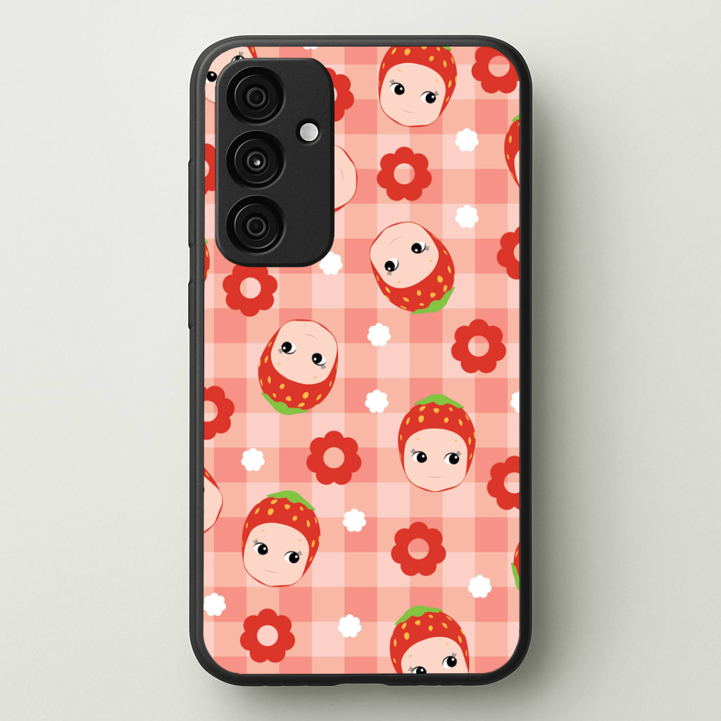 Strawberry Angel Pattern Phone Case - Galaxy A35 / Standard