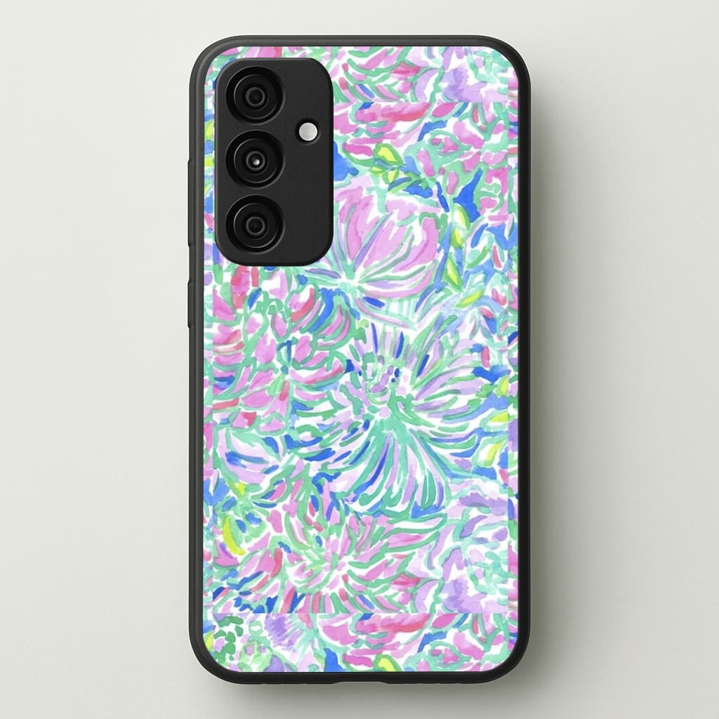 Colourful Floral Painting Phone Case - Galaxy A35 / Standard